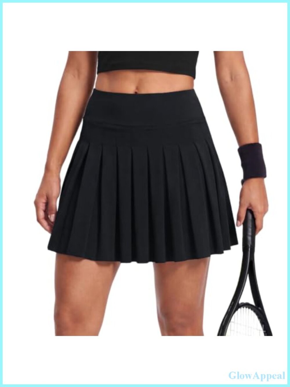 Pleated Tennis Skirt with Pockets High Waist Athletic Skort
